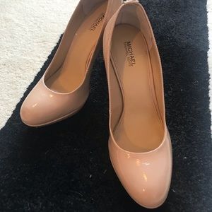 Michael Kors Nude Patent Heels Size 7